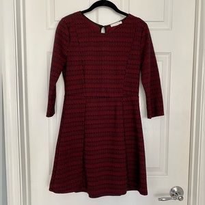 NWOT Lush 3/4 sleeve skater dress size medium